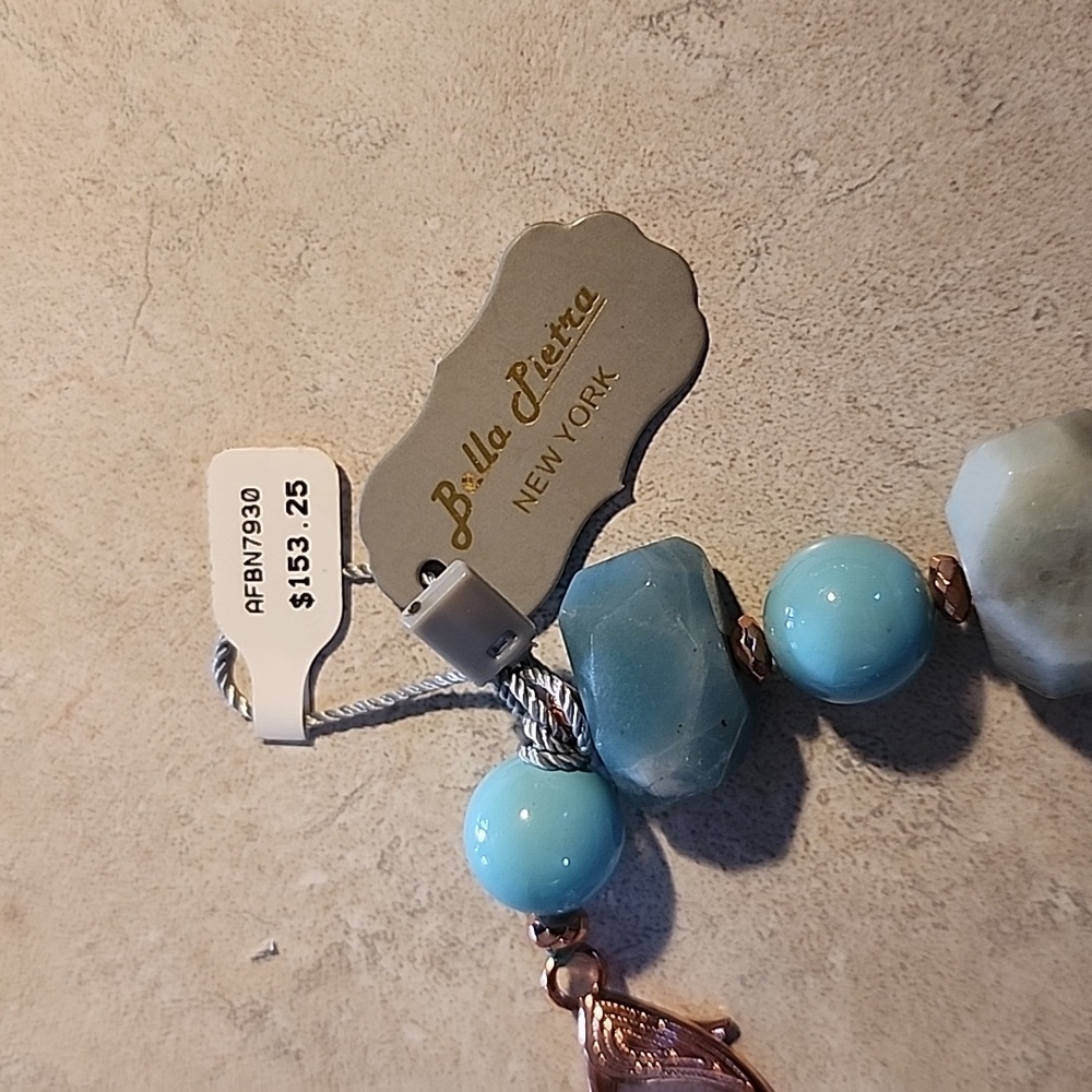 NWT Bella Pietra stone and bling necklace. - Picture 6 of 6